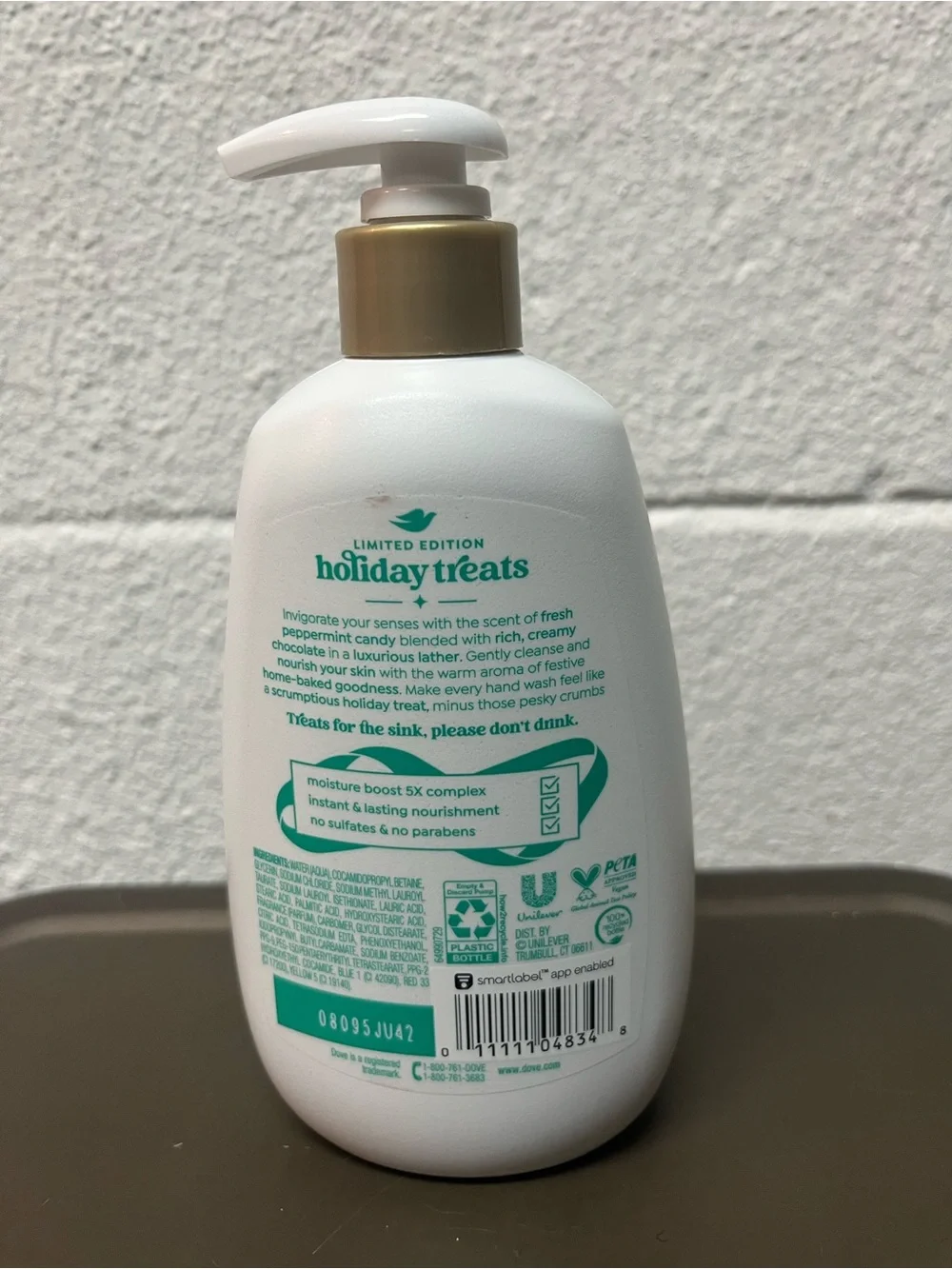 Dove Peppermint Bark Nourishing Hand Wash - White/Green